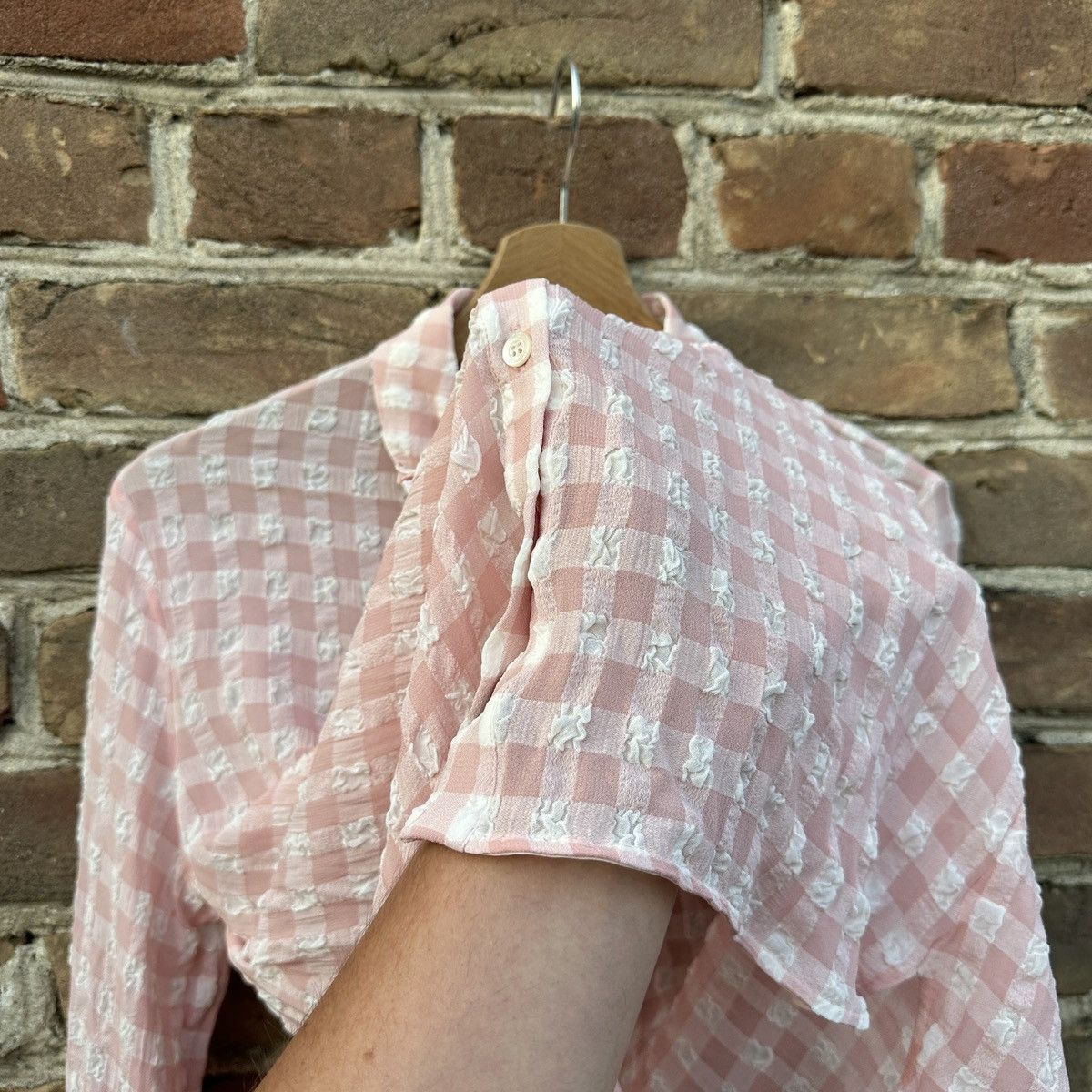Boutique Moschino Boutique Moschino Ruffle Button Up Shirt Frill Vintage Rare Size M / US 6-8 / IT 42-44 - 11 Thumbnail