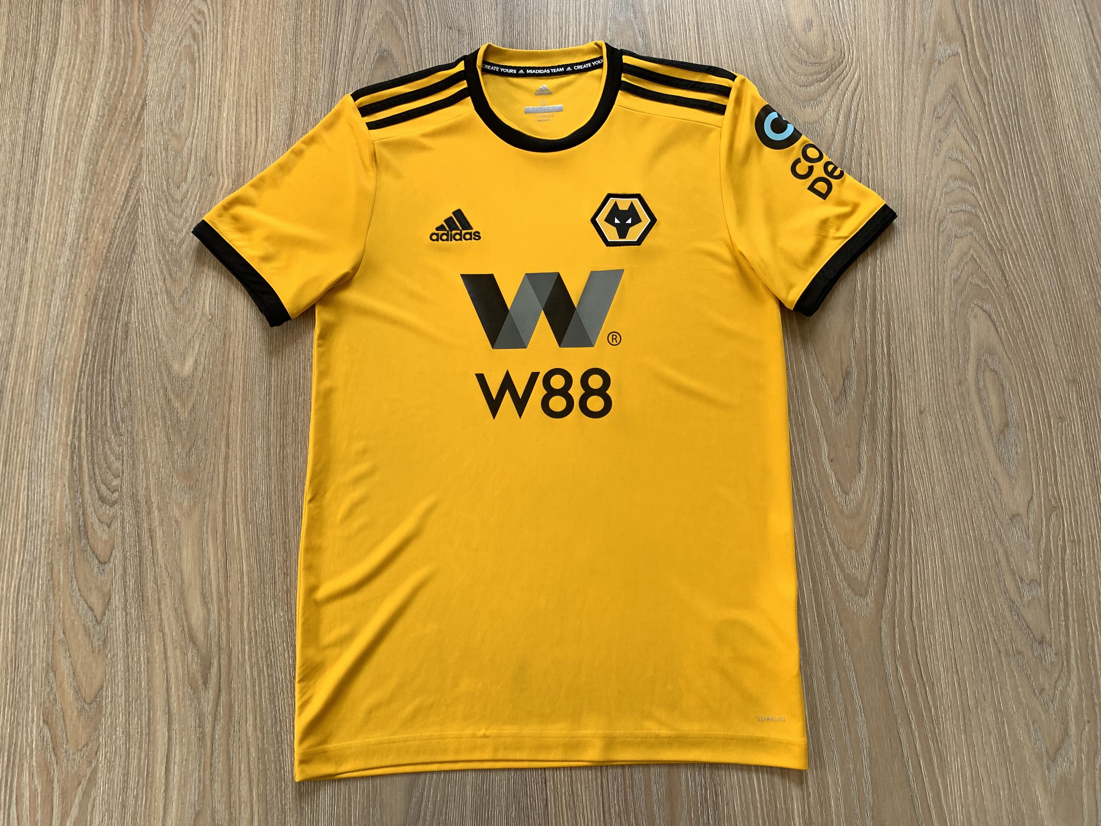 Adidas × Vintage Adidas Wolves Home Shirt Jersey 2018-2019 Size US S / EU 44-46 / 1 - 3 Thumbnail
