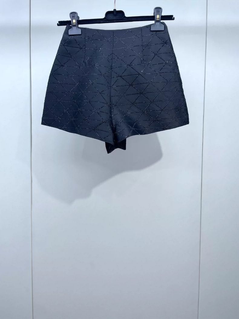 Prada Prada Black diamond hot diamond triangle shorts 2505-Nextar Size 24" / US 00 / IT 34 - 2 Thumbnail