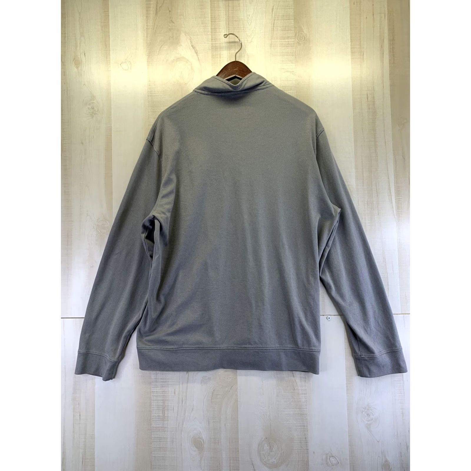 Calvin Klein Calvin Klein Mens XL Gray 1/4 Zip Pullover Shirt - Casual, Travel, Classic Knit Sweater, Mock Neck, Long Sleeve, Zip Closure, Regular Size Size US XL / EU 56 / 4 - 7 Thumbnail