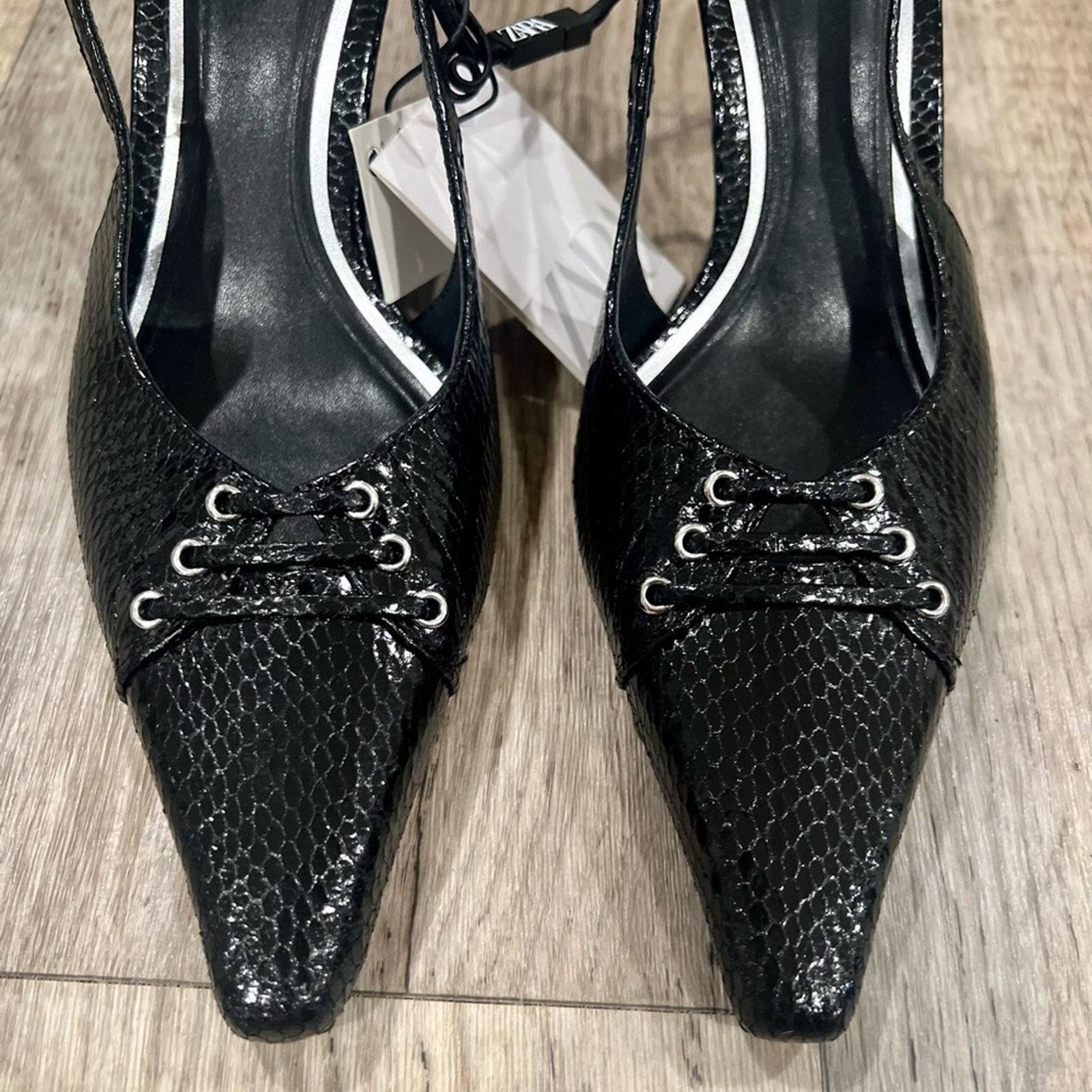 Zara ZARA Pointed Toe Heels NWT Size US 7.5 / IT 37.5 - 3 Thumbnail
