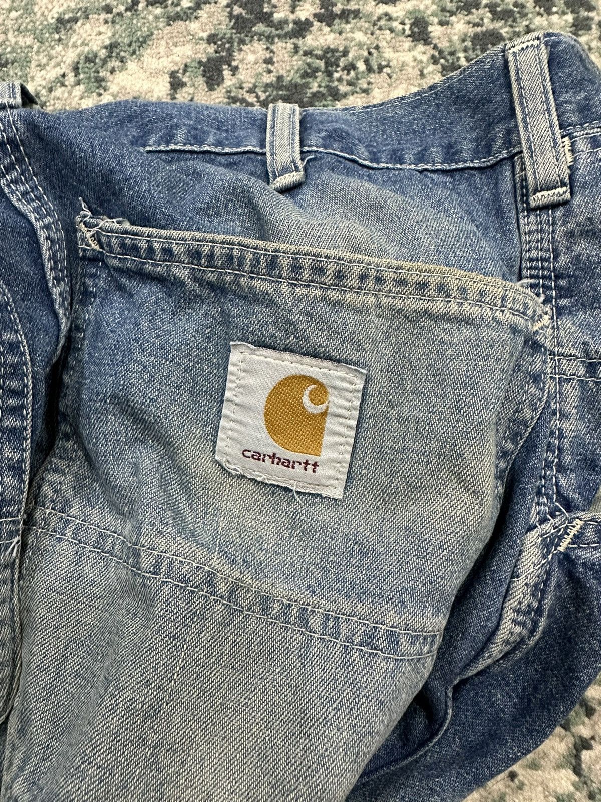 Carhartt Vintage Carhartt Carpenter Denim Baggy Single Knee Work Pant Size US 29 - 9 Thumbnail