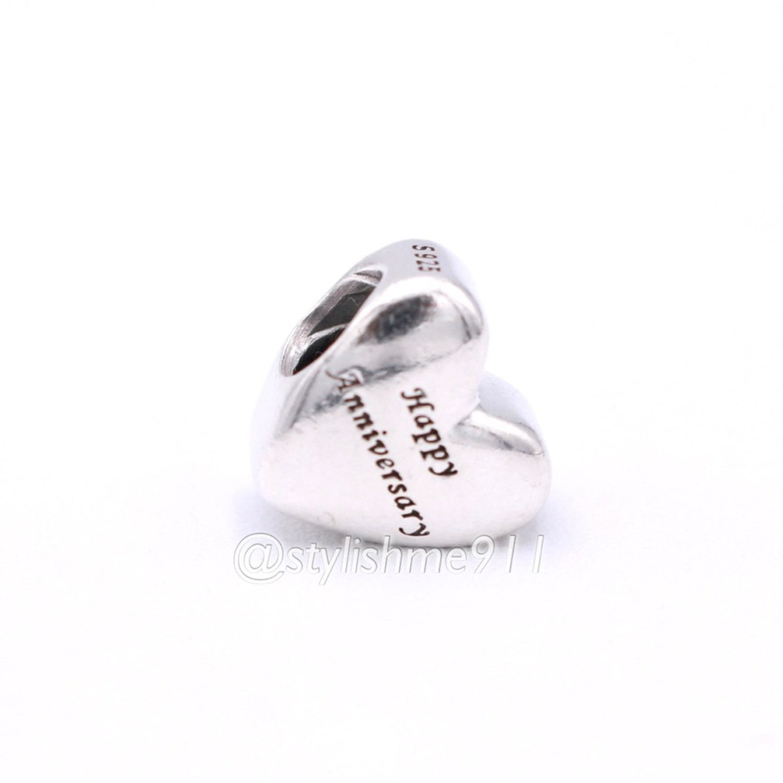 pandora Authentic Pandora Happy Anniversary Heart Charm - 791290 Size ONE SIZE - 13 Thumbnail
