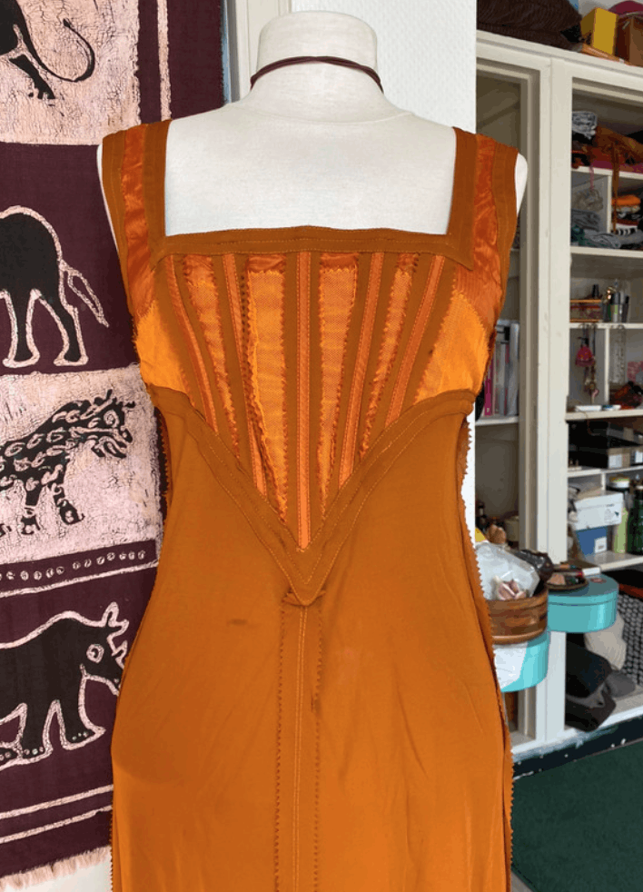 Jean Paul Gaultier × Vintage Jean Paul Gaultier Mesh Dress Corset Bondage Lace upVintage Size M / US 6-8 / IT 42-44 - 4 Thumbnail