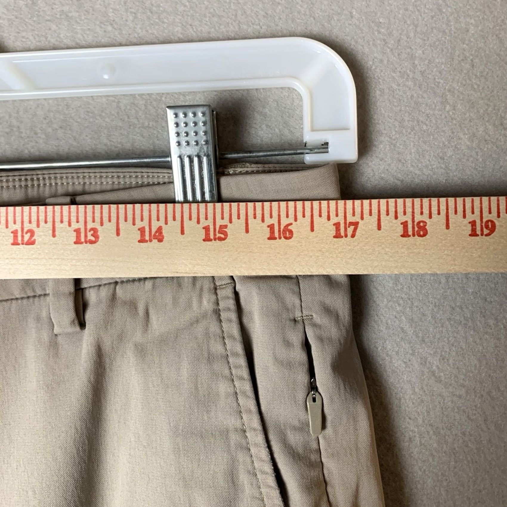 Vintage Birddogs Pant Men 34x30 Beige Chino Regular 34 Flat Front Lined Golf Hiking Pocket Logo Embroidered Spikes—Pre-Owned Size US 34 / EU 50 - 7 Thumbnail