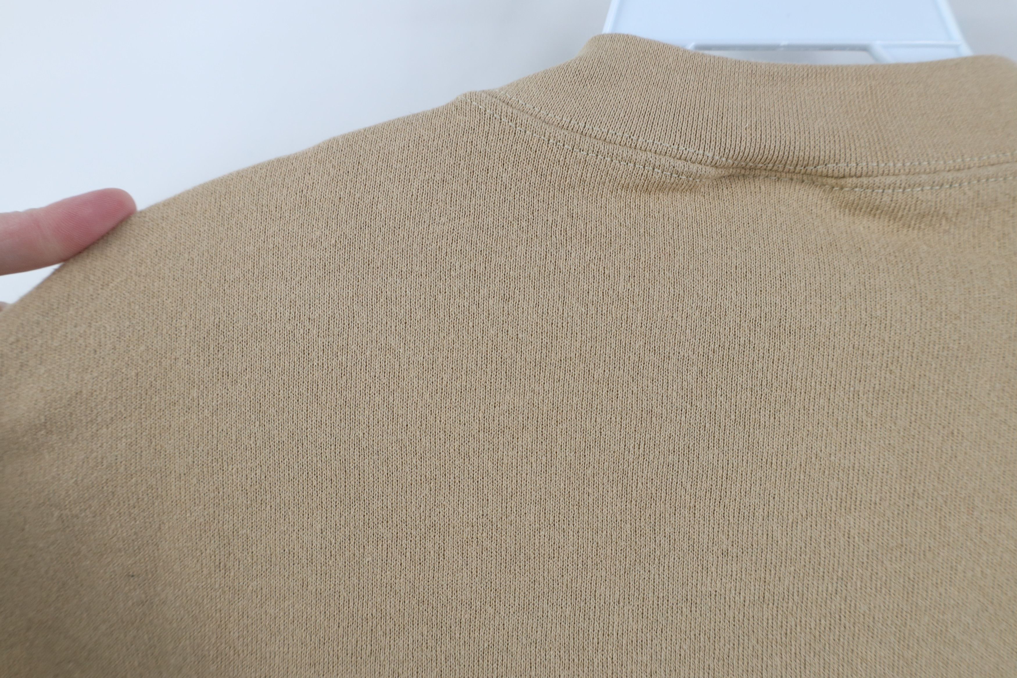 Vintage Vintage 90s Streetwear Crewneck Sweatshirt Sand Brown USA Size US XL / EU 56 / 4 - 7 Thumbnail