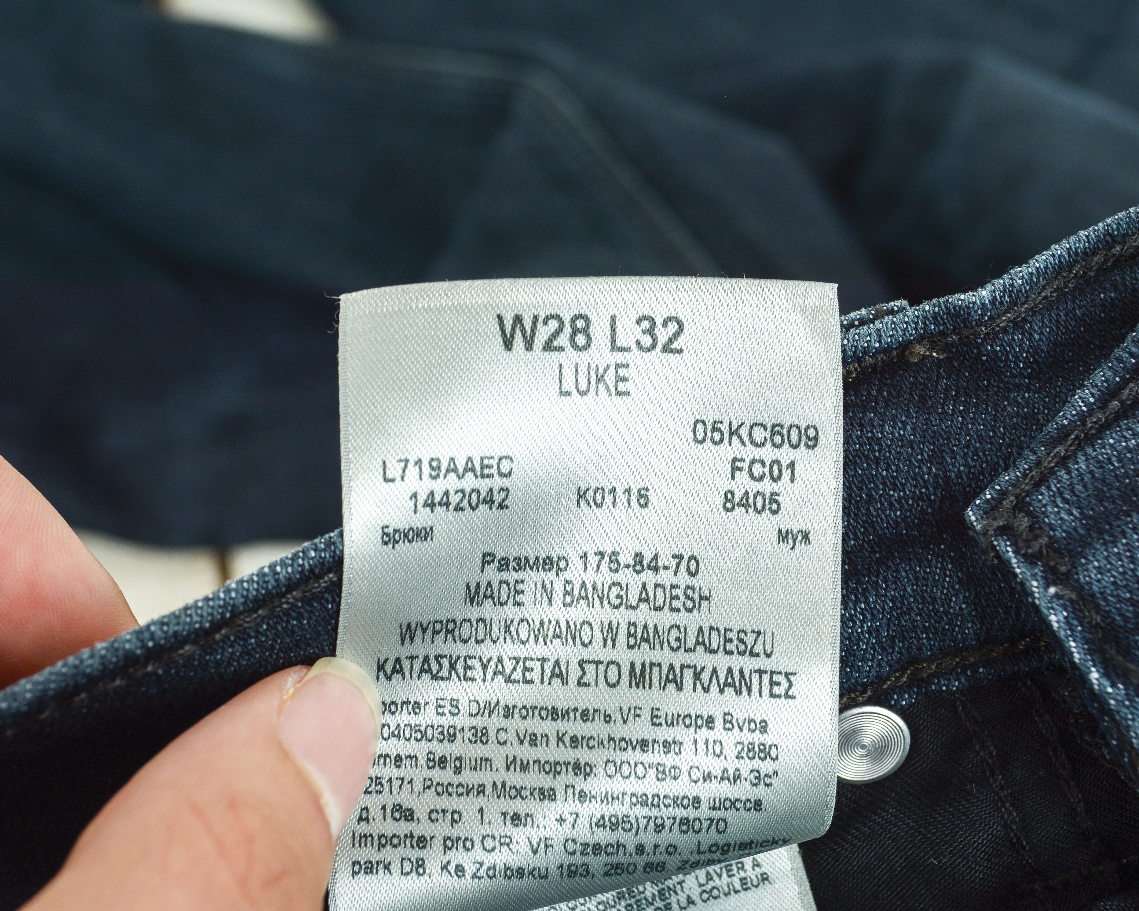 Lee Luke W28 L32 Slim Fit Tapered Leg Jeans Denim Pants Trousers Size US 28 / EU 44 - 7 Thumbnail