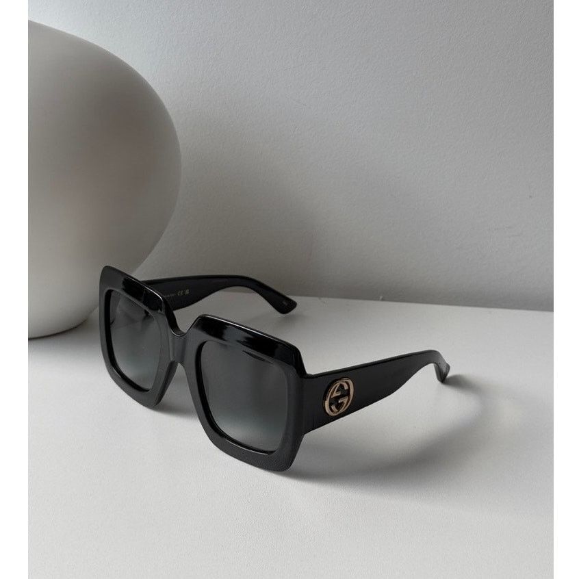Gucci NEW GUCCI GG0053SN Black Square Sunglasses $420 Size ONE SIZE - 4 Thumbnail