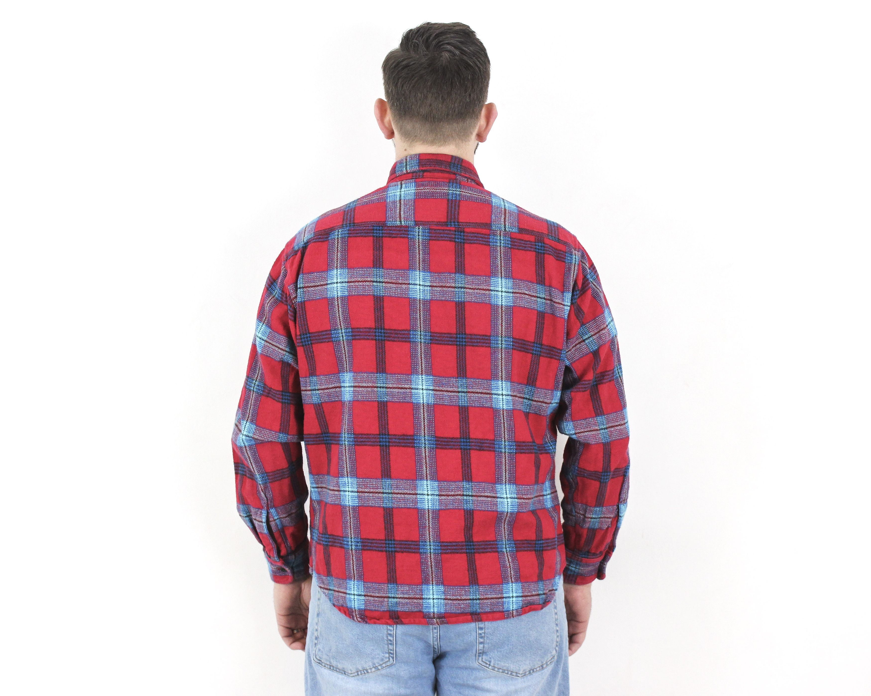 Designer × Other × Vintage Cumberland Men L Heavyweight Flannel Thick Shirt Check Plaid Size US L / EU 52-54 / 3 - 3 Thumbnail