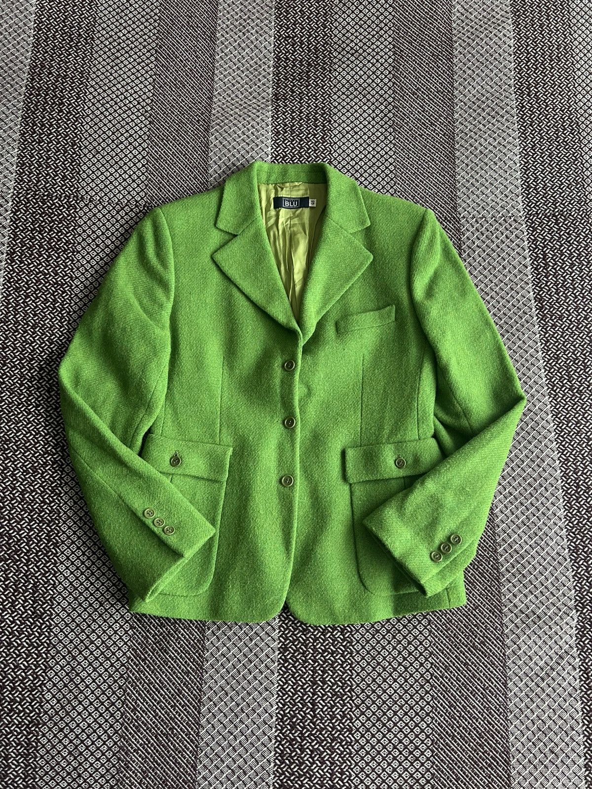 Aspesi Vintage Alberto Aspesi Blu Wool Blazer Women Solid Style 48 Size M / US 6-8 / IT 42-44 - 1 Thumbnail