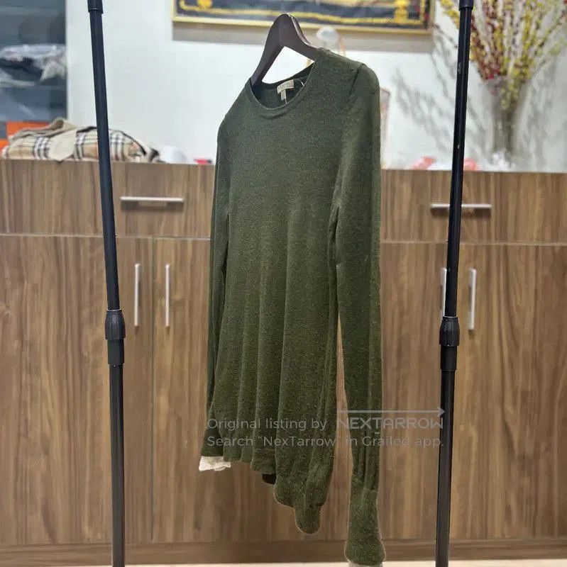 Burberry Burberry Green Wool Knit Long Sleeve Sweater. Size S / US 4 / IT 40 - 3 Thumbnail
