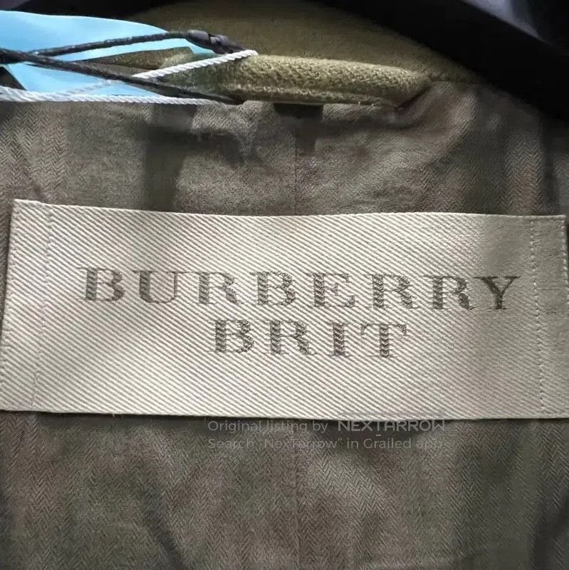 Burberry Green Cotton Women's Short Coat.