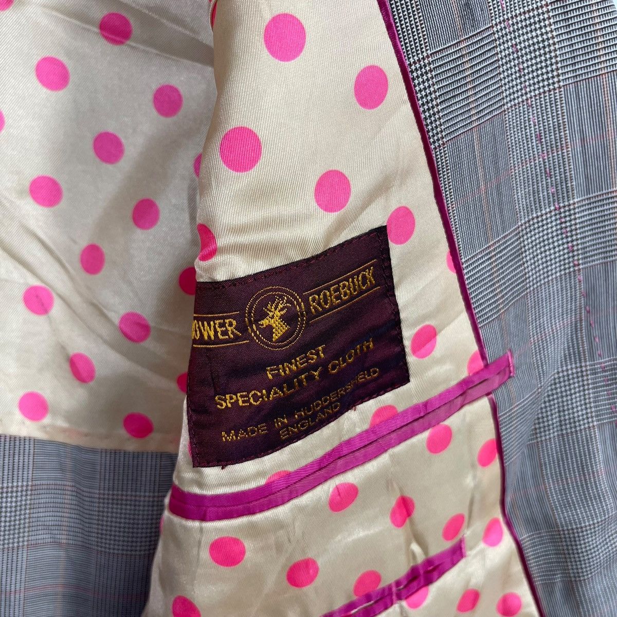 Paul Smith Paul Smith Collection Glen Plaid Blazer Polka Dot Lining Size 38R - 6 Thumbnail