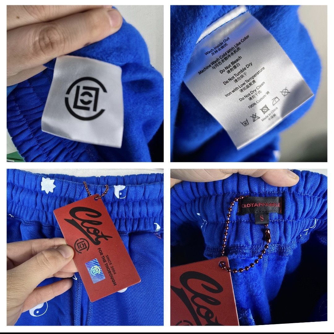 CLOT New Clot Apparel Mens Small Blue Jogger Ying Yang Sweatpants Size US 30 / EU 46 - 6 Thumbnail