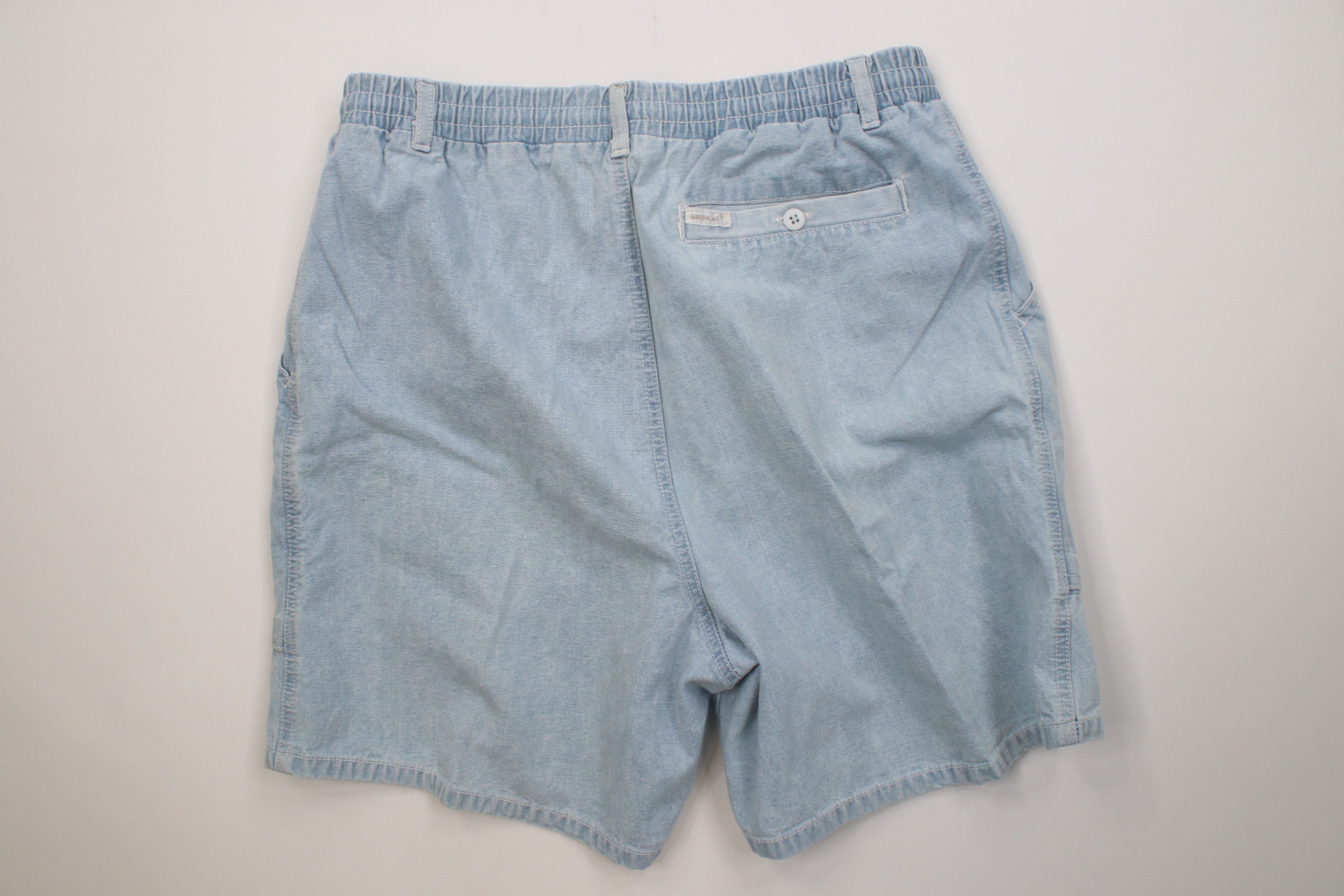 Vintage Vintage 90s Streetwear Denim Above Knee Utility Shorts Size US 34 / EU 50 - 10 Thumbnail