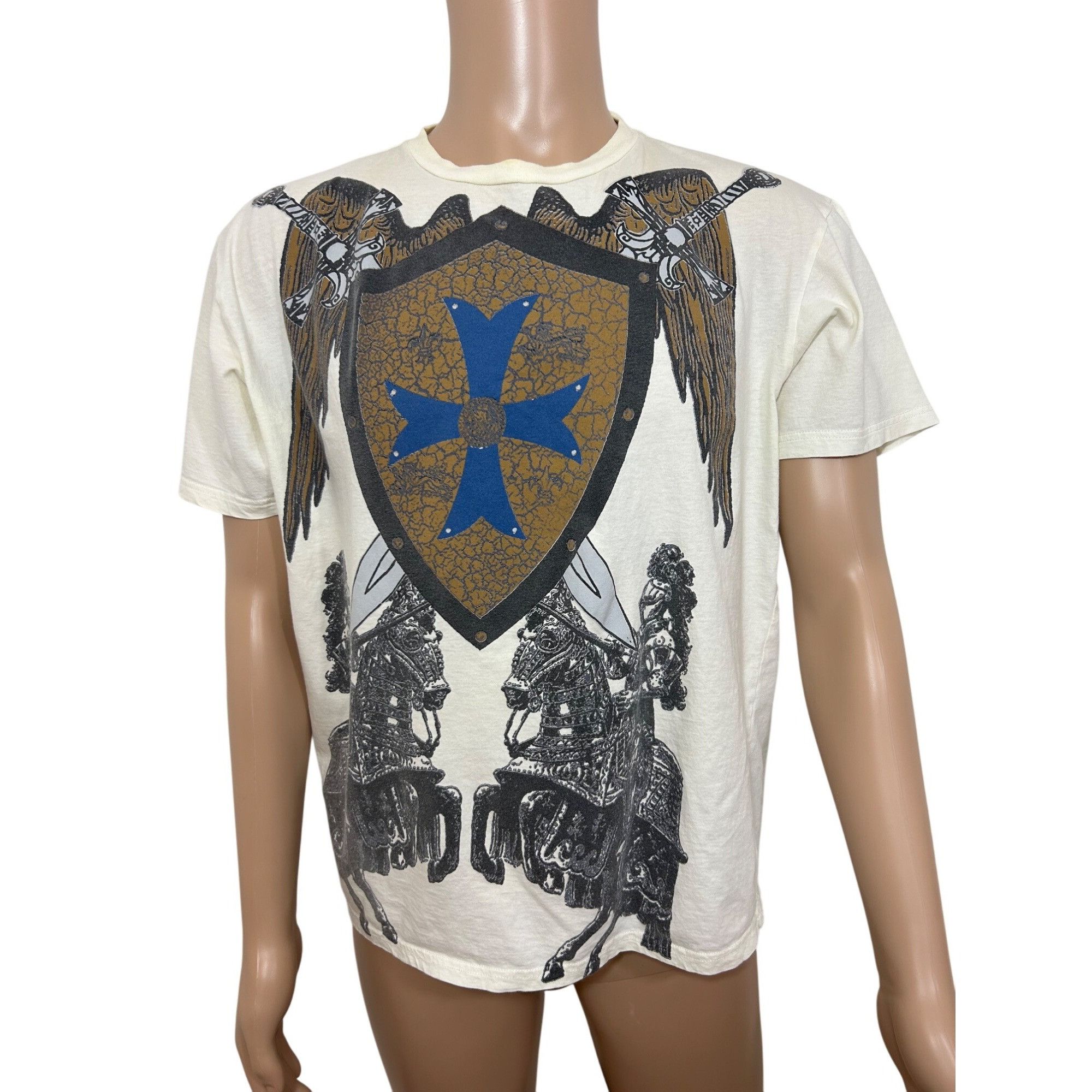 Other PJ Mark Men’s T-Shirt Vtg Graphic Beige Black Short Sleeve S Size US L / EU 52-54 / 3 - 1 Thumbnail