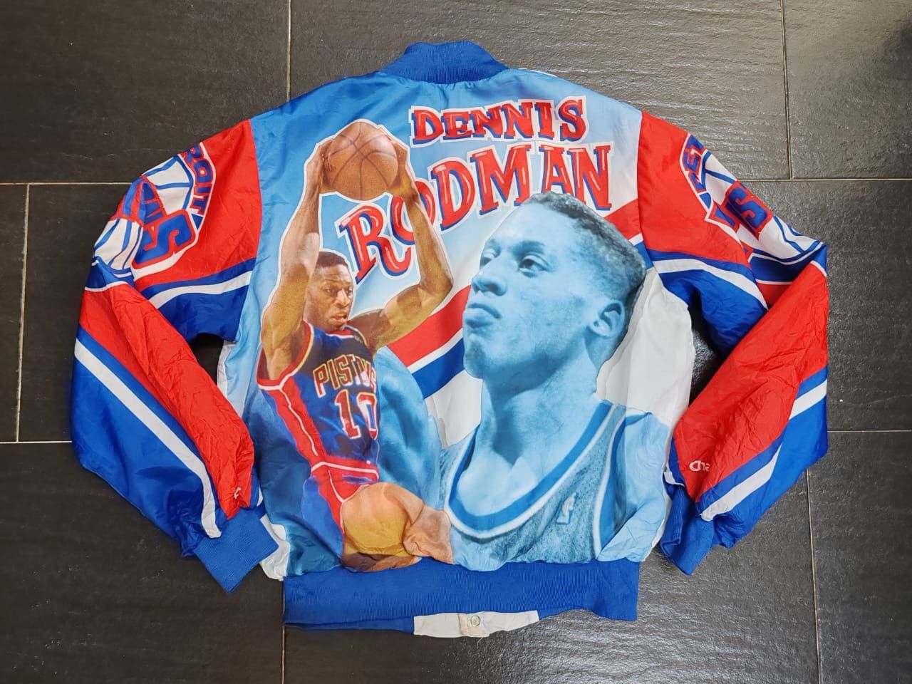 Vintage OFFER ME NOW ‼️VTG Dennis Rodman Jacket BACKPRINT 🔥 Size US M / EU 48-50 / 2 - 1 Thumbnail