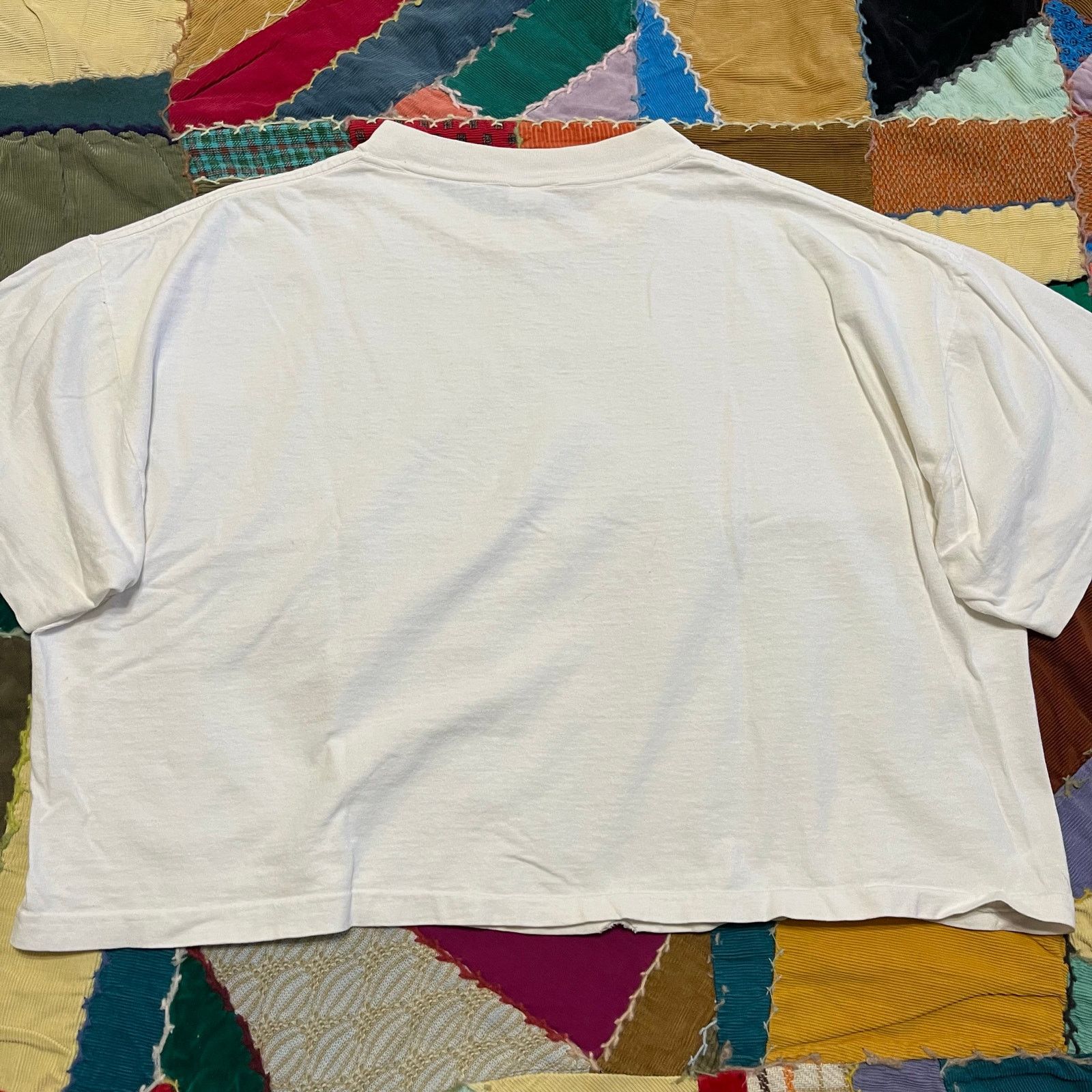 Other Vintage ‘The First Black Queen’ Cropped Graphic White Shirt Size L / US 10 / IT 46 - 2 Thumbnail