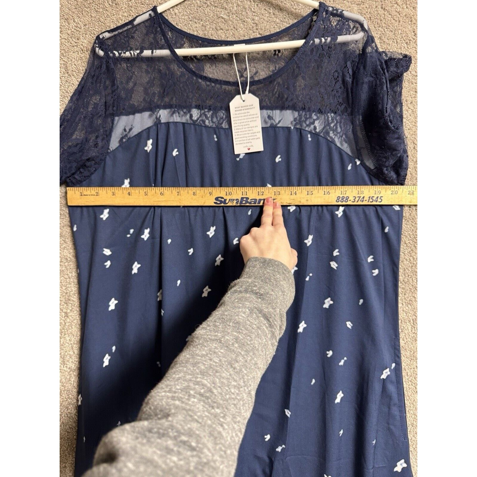 Other Whimsigoth Maxi Dress XL Ombre Lace Artsy Gradient Festival Size XL / US 12-14 / IT 48-50 - 4 Thumbnail