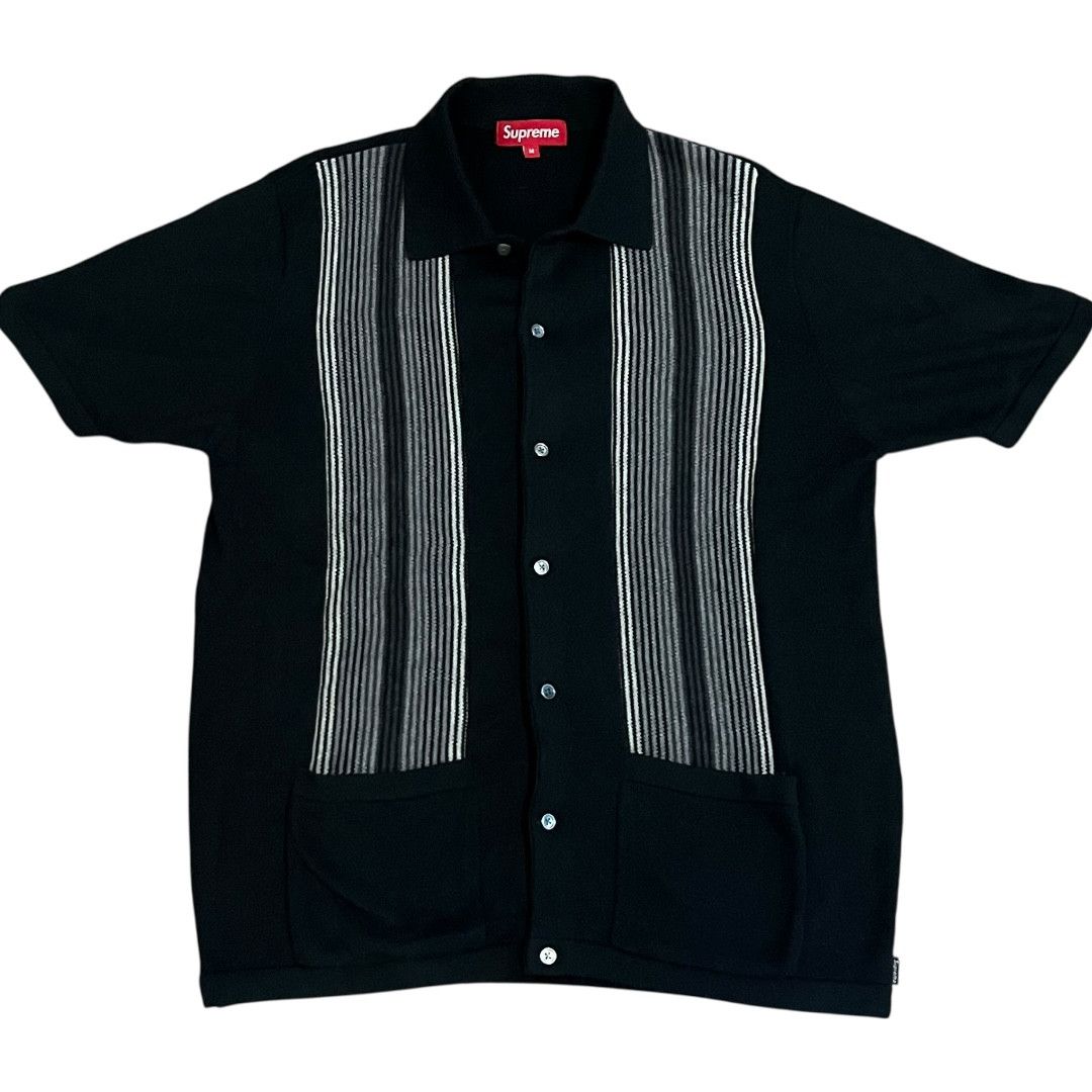 Supreme Supreme Heavenly Silk Polo FW22 black | Grailed