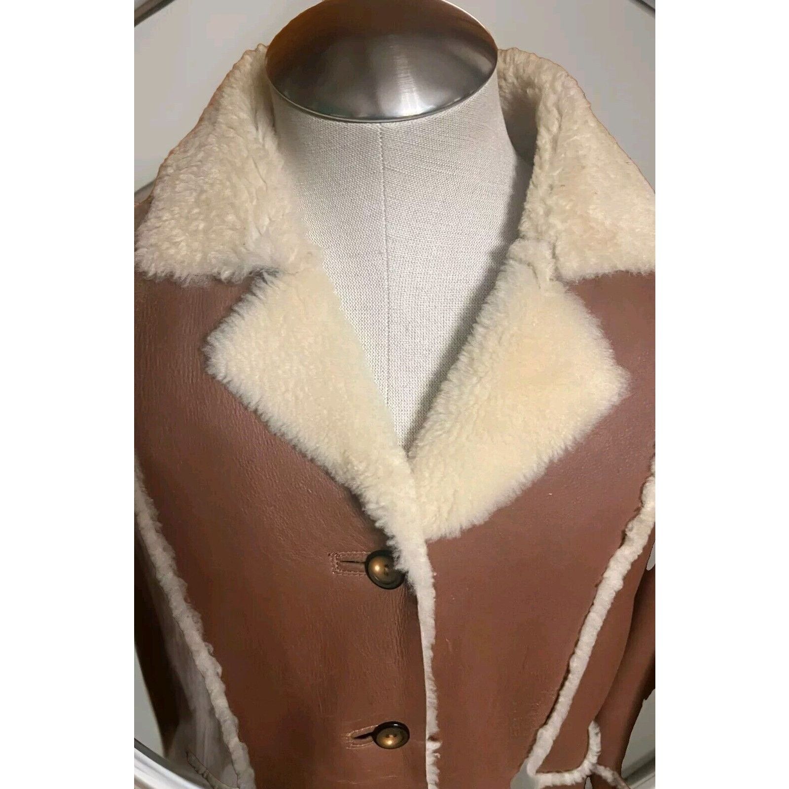 Excelled Excelled Leather Jacket Size XL Sheepskin Brown Shearling Size US XL / EU 56 / 4 - 3 Thumbnail