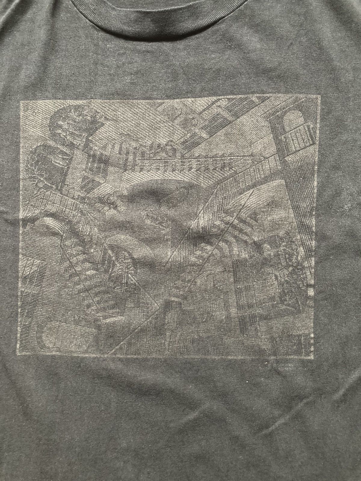Vintage Black OG 'Relativity' Mc Escher Vintage T shirt Size US M / EU 48-50 / 2 - 2 Thumbnail