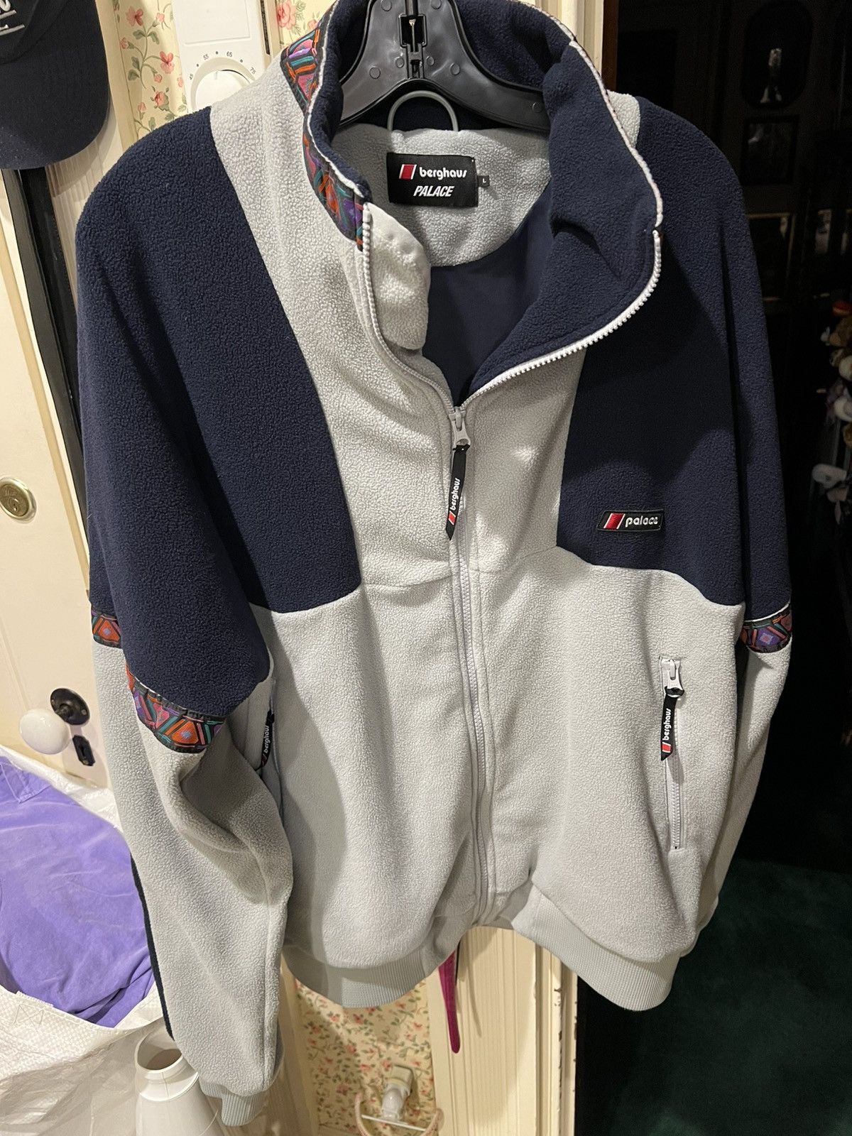 Palace Palace Berghaus Fleece Grey/Purple Size US L / EU 52-54 / 3 - 3 Thumbnail
