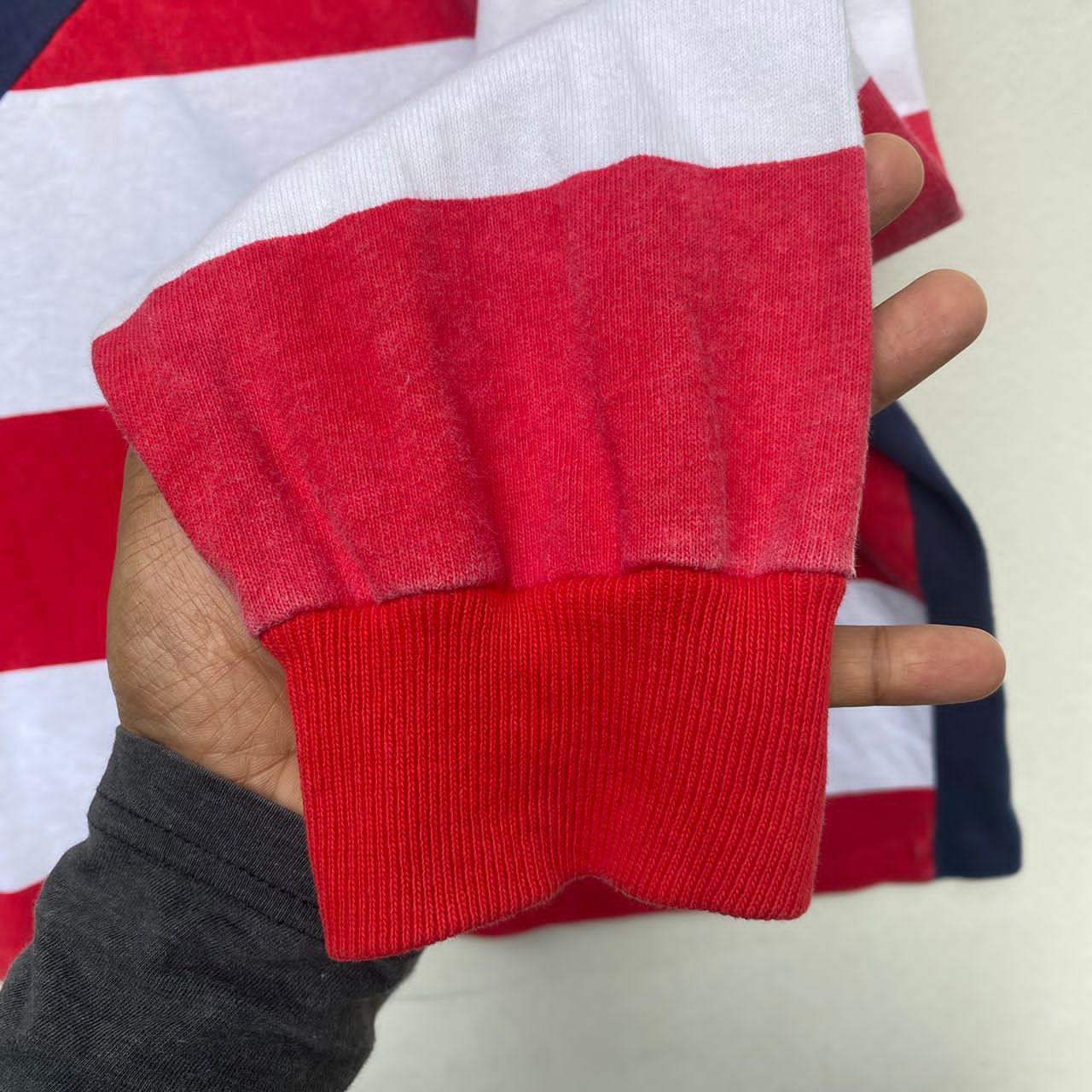 Vintage VINTAGE POLO SHIRT AMERICAN FLAG LARGE PULLOVER Size US L / EU 52-54 / 3 - 10 Thumbnail