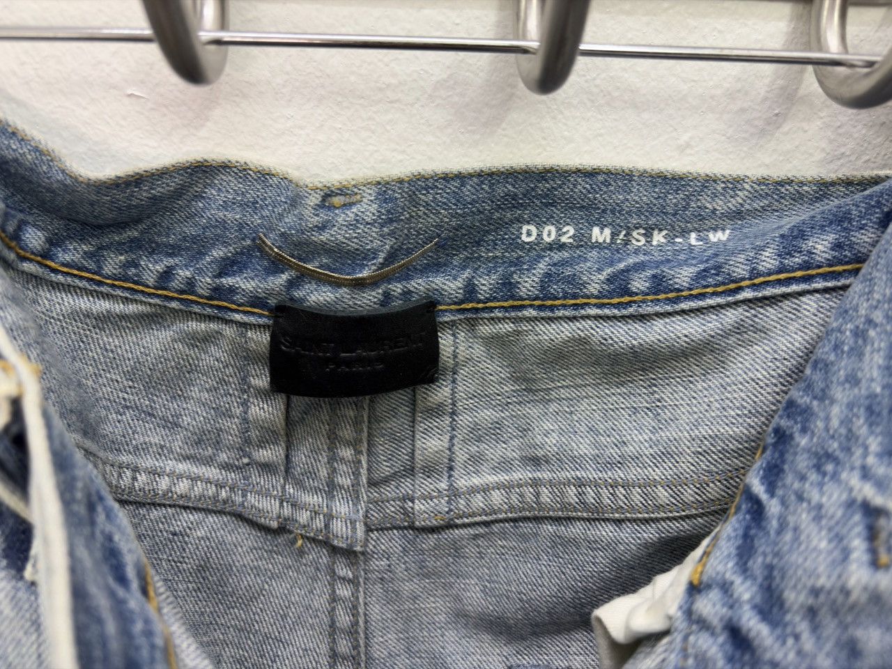 Hedi Slimane × Saint Laurent Paris Saint Lauren D02 Low Skinny (HEDI SLIMANE Final Season) Size US 32 / EU 48 - 5 Thumbnail