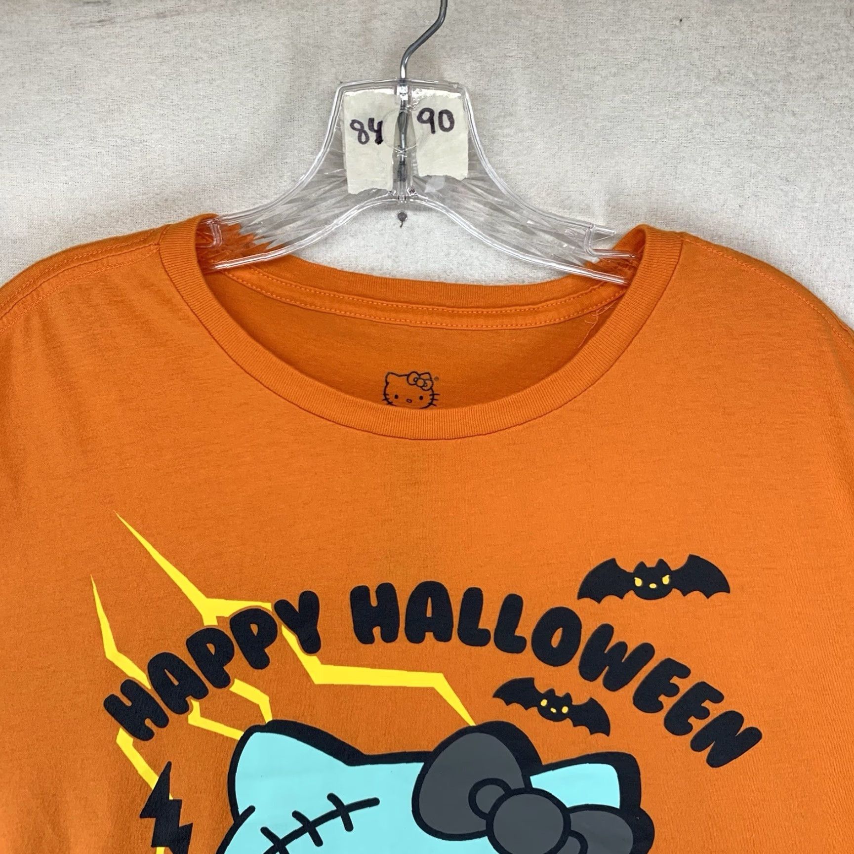 Vintage Hello Kitty T-Shirt Men’s & Big Men’s Halloween Graphic Tee 2XL Orange Crew Neck Short Sleeve Graphic Print Size US XXL / EU 58 / 5 - 5 Thumbnail
