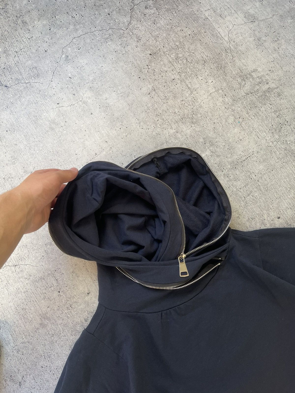 If Six Was Nine 🔥Avant garde asymmetric zip hoodie japanese Rick Owens style Size M / US 6-8 / IT 42-44 - 4 Thumbnail