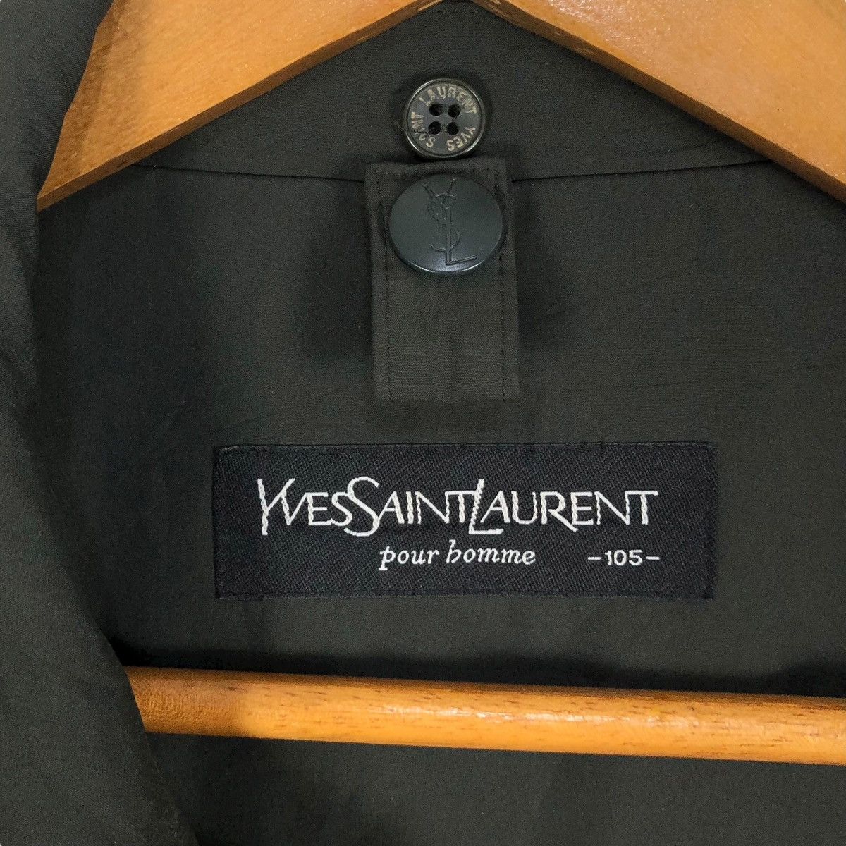 Yves Saint Laurent Yves Saint Laurent Pour Homme Big Logo Paint Splatter Parka Size US L / EU 52-54 / 3 - 9 Thumbnail