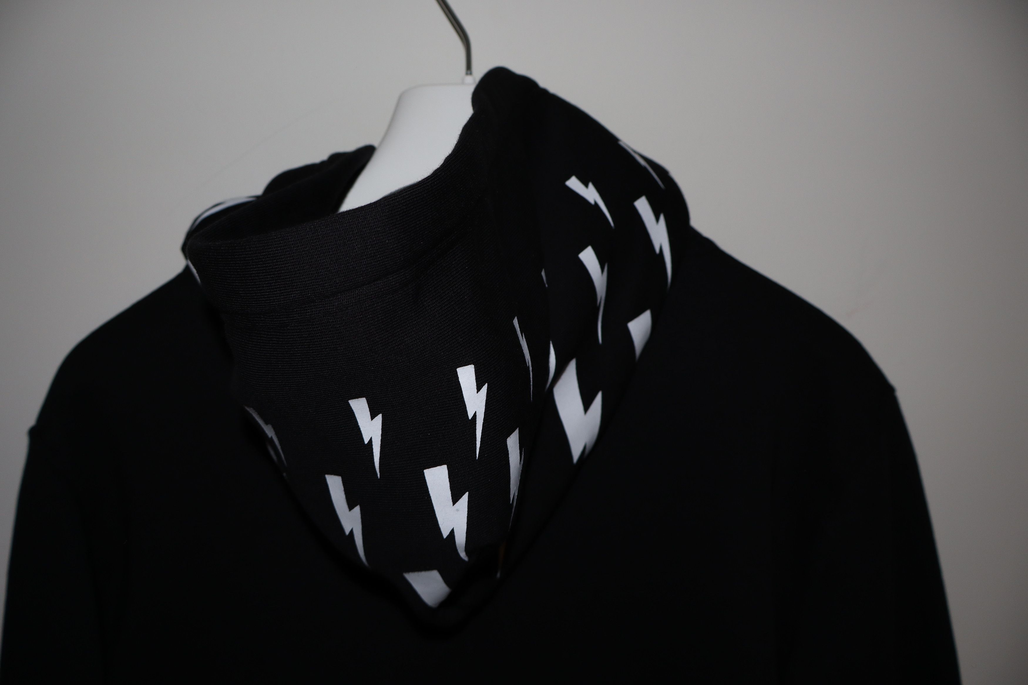 Neil Barrett Thunderbolt zip hoodie Size US XL / EU 56 / 4 - 7 Thumbnail