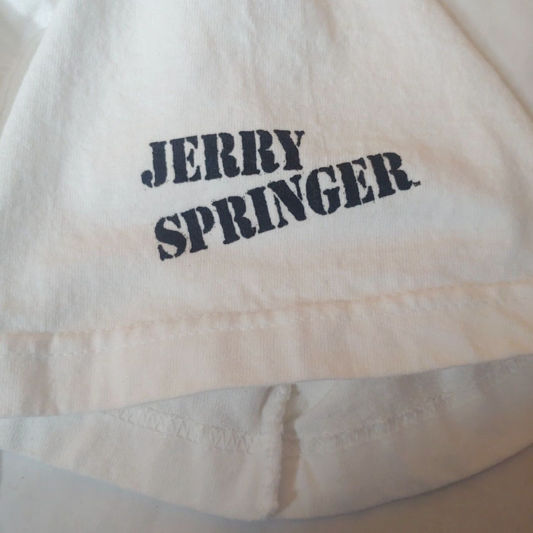 Fruit Of The Loom Jerry Springer Opera Shirt White Men Large The Hell With You I'm Going To Heaven Size US L / EU 52-54 / 3 - 3 Thumbnail