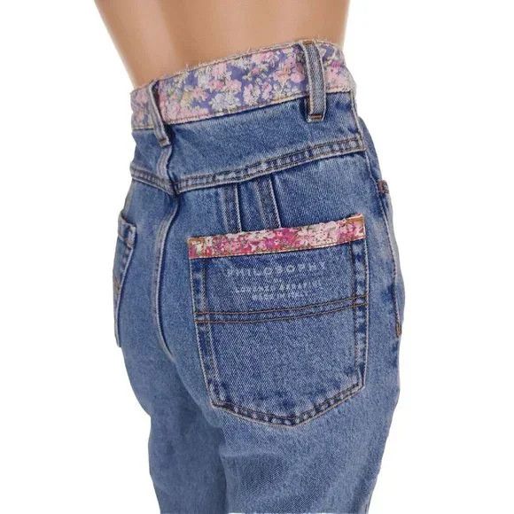 Philosophy di Lorenzo Serafini Philosophy Di Lorenzo Serafini Wildflower High-Waisted Jeans Size 25" / US 0 / IT 36 - 9 Thumbnail