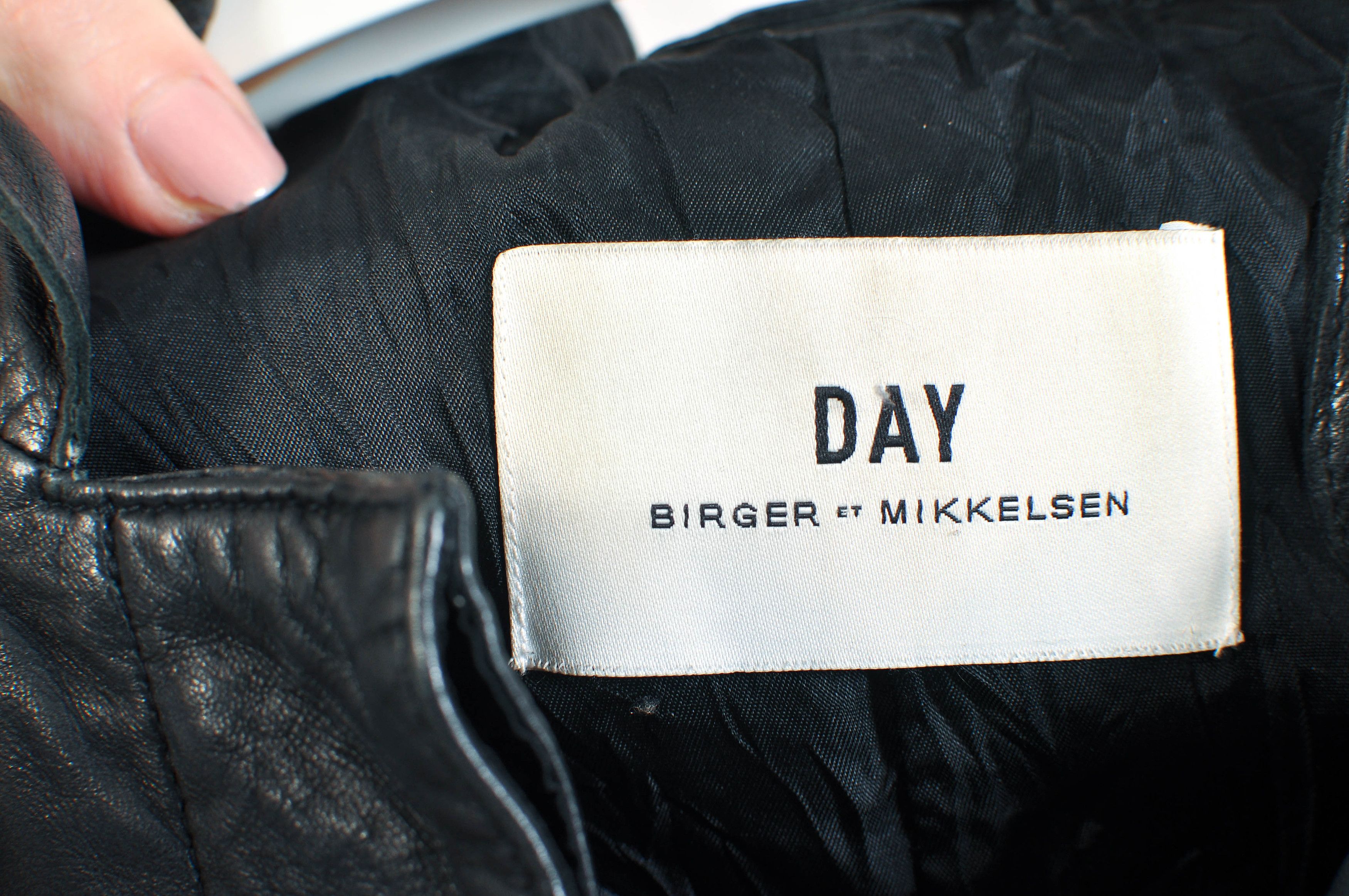 Other Vintage 00s DAY Birger et Mikkelsen Real Leather Jacket Size XXS / US 00 / IT 34 - 4 Thumbnail