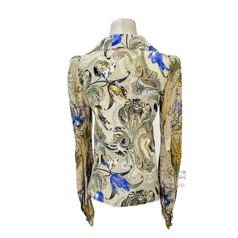 Louis Vuitton Louis Vuitton Floral Silk Shirt Size XXS / US 00 / IT 34 - 2 Thumbnail