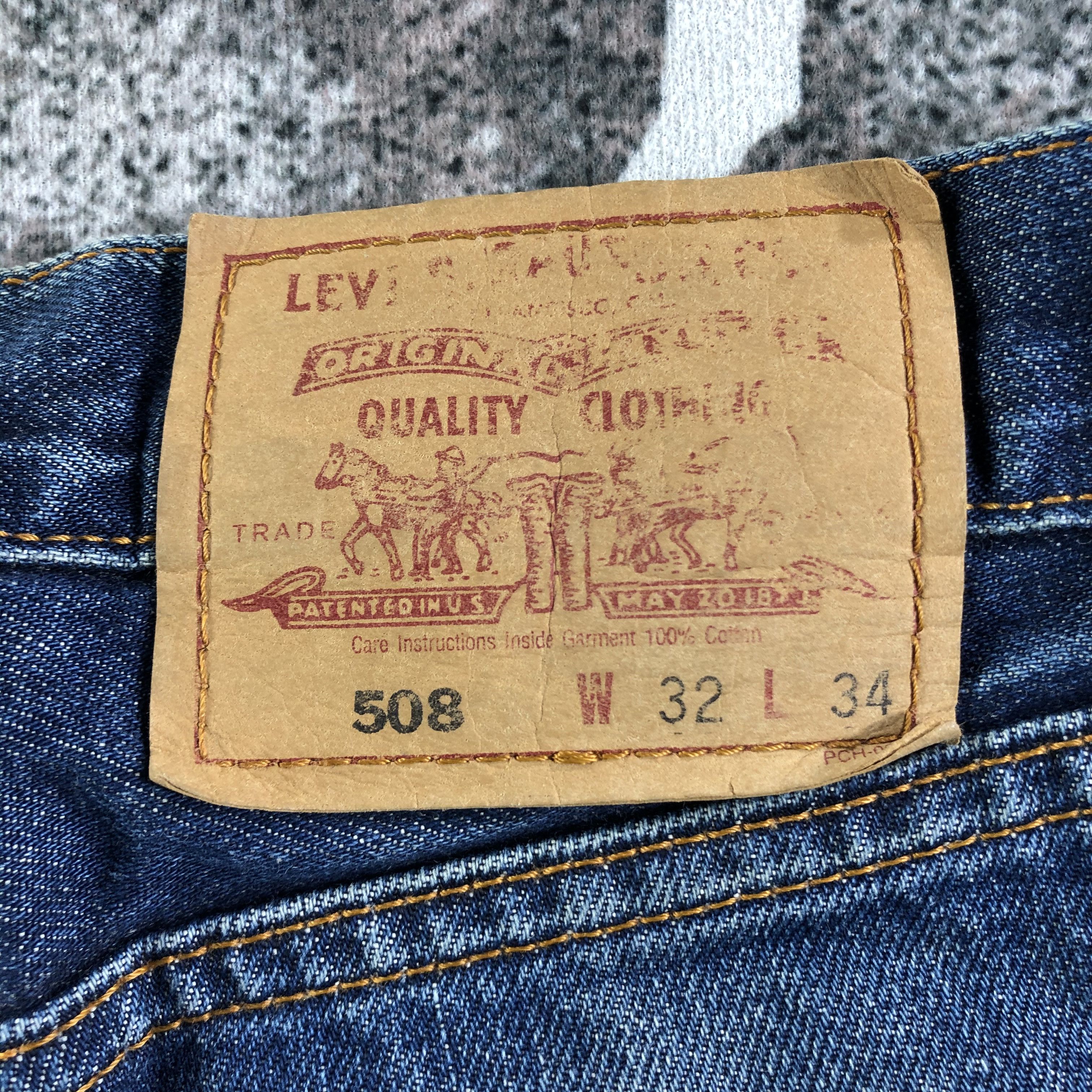 Levi's Vintage Levis 508 Jeans Dirty Blue Denim KJ2356 Size US 32 / EU 48 - 5 Thumbnail