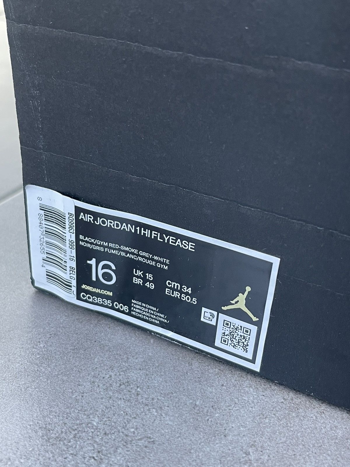 Nike US16 !DS! Jordan 1 High FlyEase Hi-Top Sneakers Size US 15 / EU 48 - 14 Thumbnail