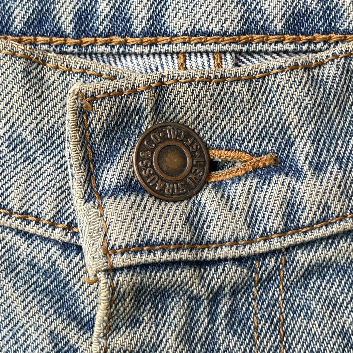 Levi's Vintage 90s Levi's 210 Orange Tab Denim Jeans Thrashed Size US 34 / EU 50 - 8 Thumbnail