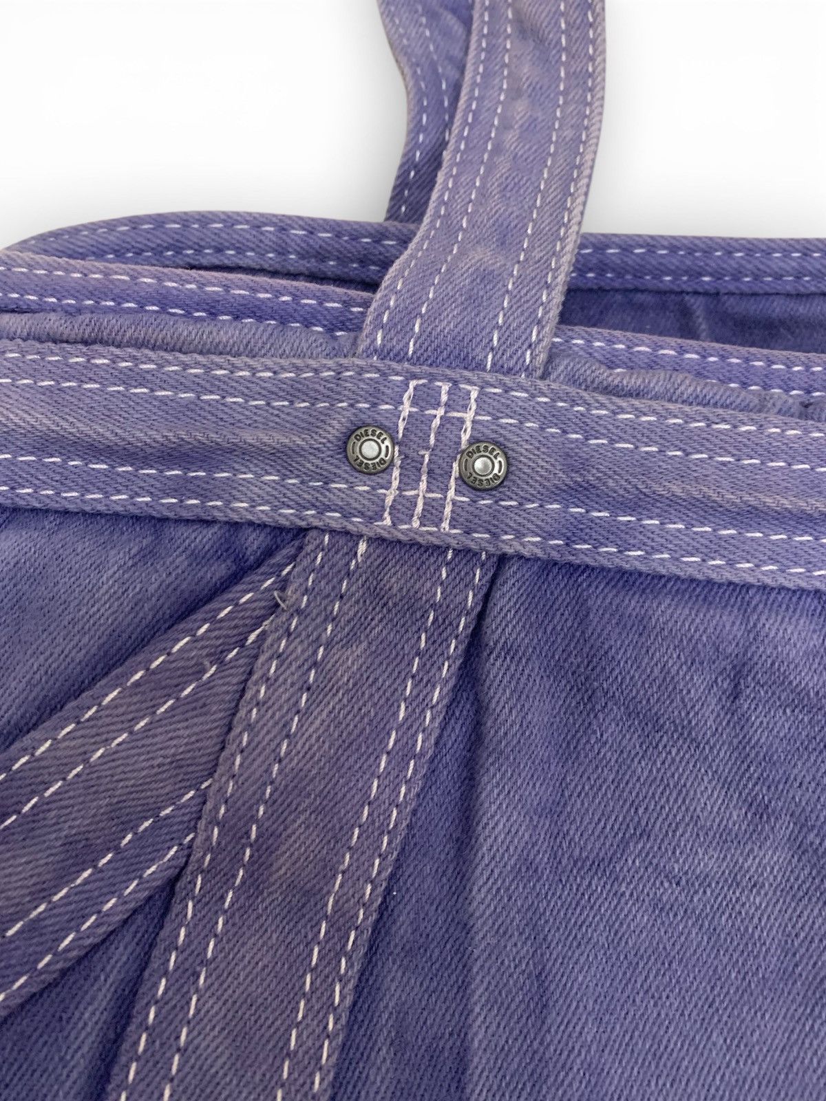 Diesel Vintage Diesel Blue Denim Duffel Bag Avant Garde Japanese Size ONE SIZE - 4 Thumbnail