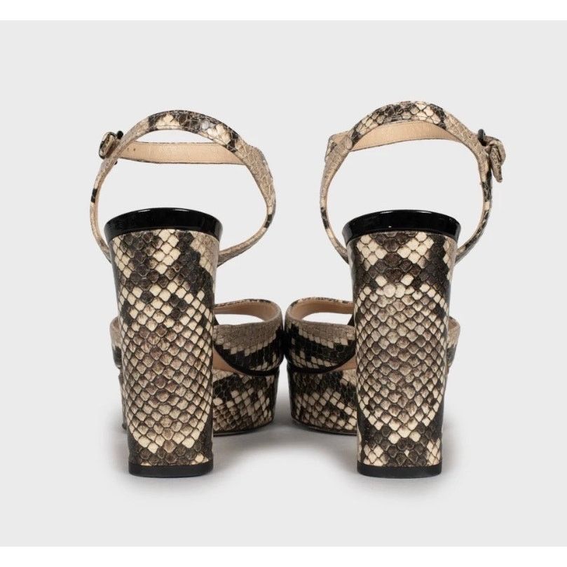 Jimmy Choo Jimmy Choo Animal Print Leather Block Heel Sandals 36 Size US 6 / IT 36 - 4 Thumbnail