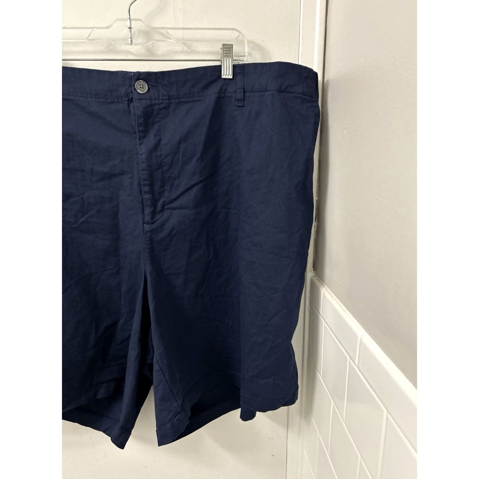 Old Navy Old Navy Everyday Shorts Mens 4X Navy Blue Elastic Waist Cotton Stretch NWT Size US 39 - 3 Thumbnail