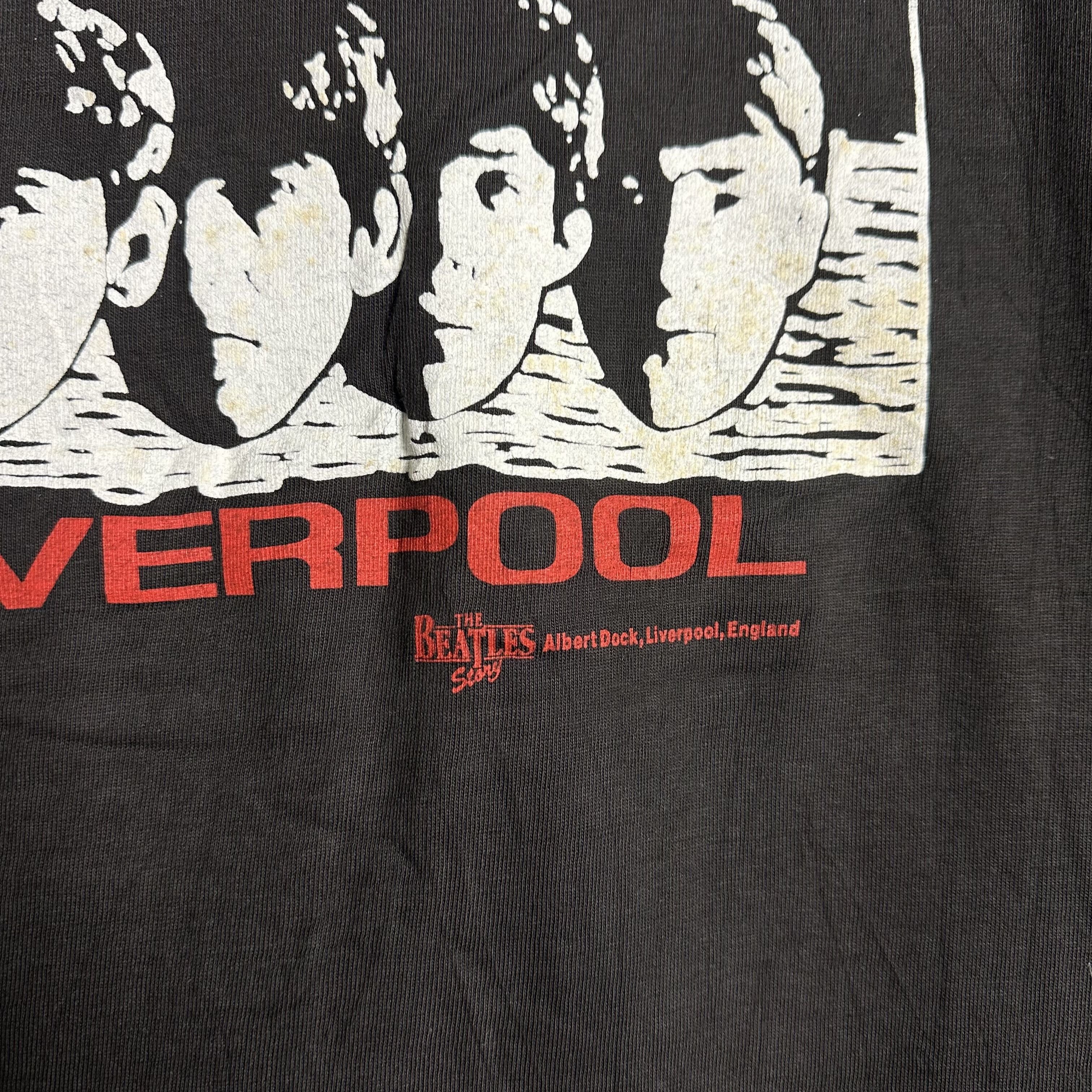 Band Tees 🔥RARE🔥Vintage 80s The Beatles Liverpool Story T-shirt Size US XL / EU 56 / 4 - 3 Thumbnail
