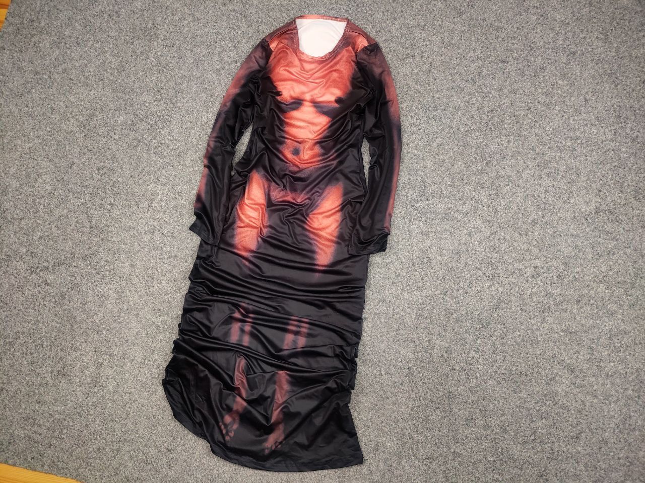 Hysteric Glamour × Vintage Y2K Bare All Sexsy Art Jean Paul Gaultier Style Maxi Dress Size L / US 10 / IT 46 - 3 Thumbnail