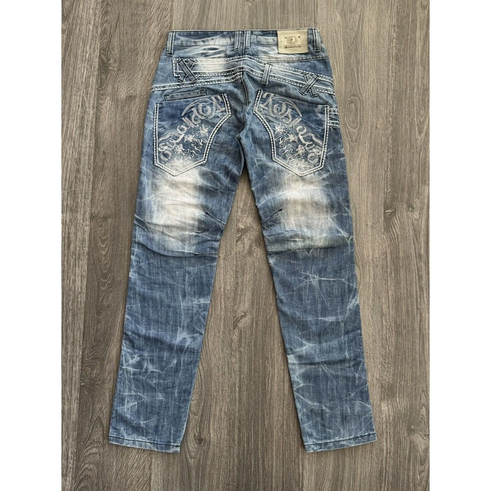 Japanese Brand Y2K Avant Garde Cosmo Lupo Vintage Jeans Size US 31 - 6 Thumbnail
