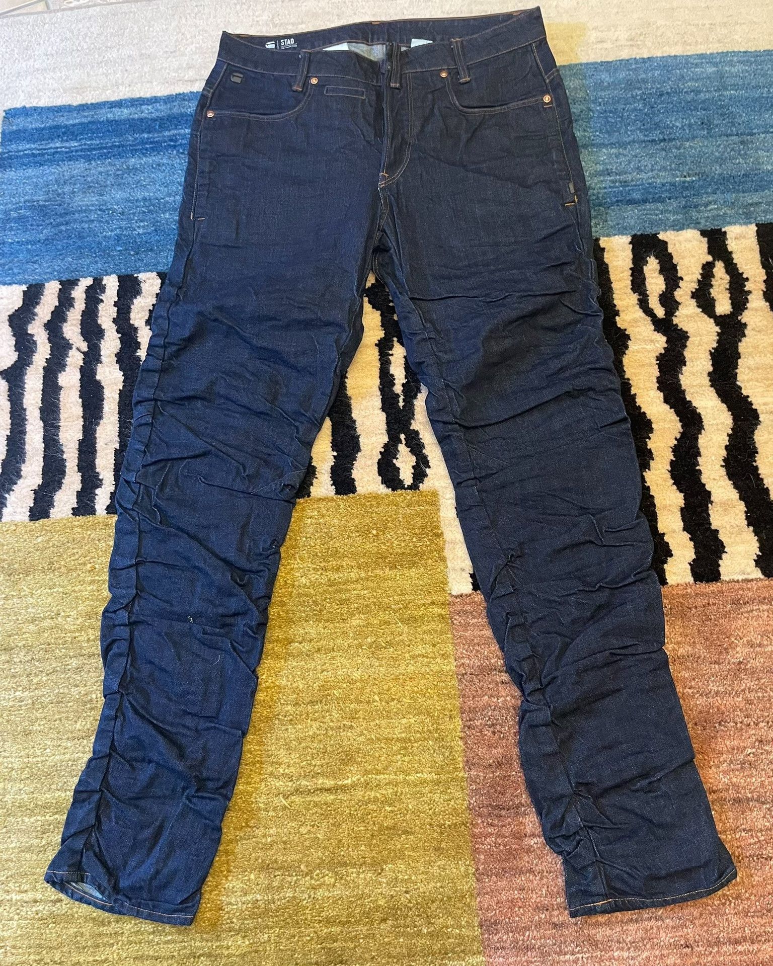 G-Star G-star Tapered Cuffed Jeans Size US 34 / EU 50 - 1 Thumbnail