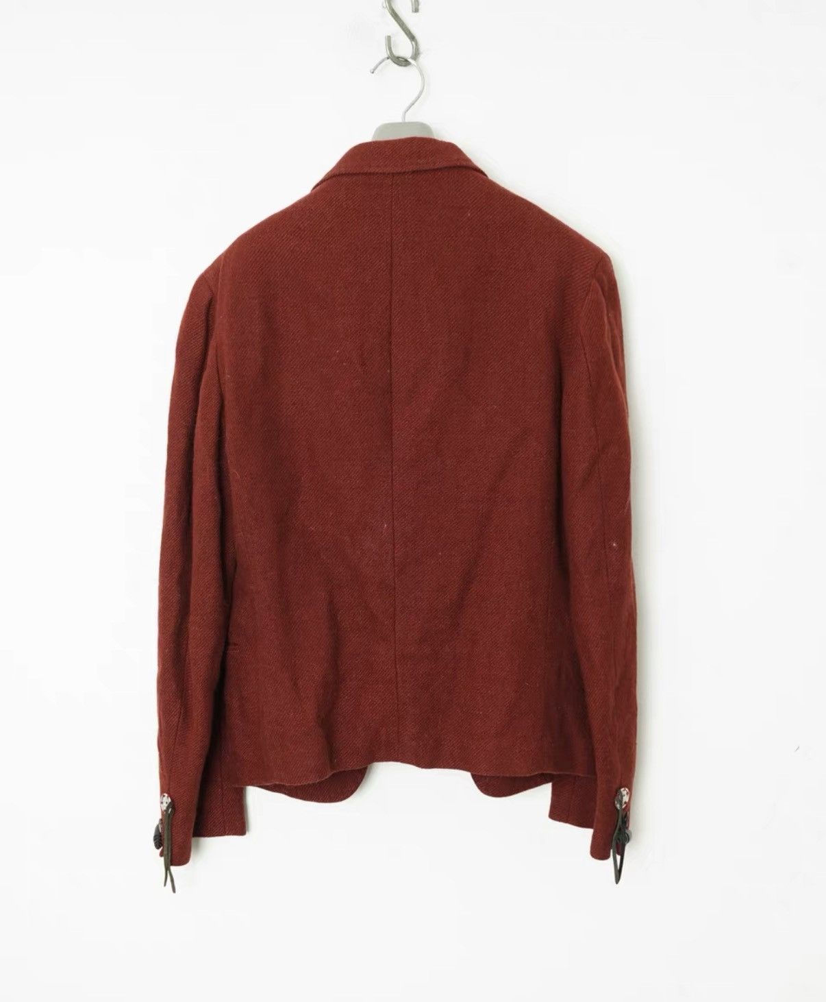 Yohji Yamamoto Yohji Yamamoto Y's Wool Blend Burgundy Jacket Size M / US 6-8 / IT 42-44 - 5 Thumbnail