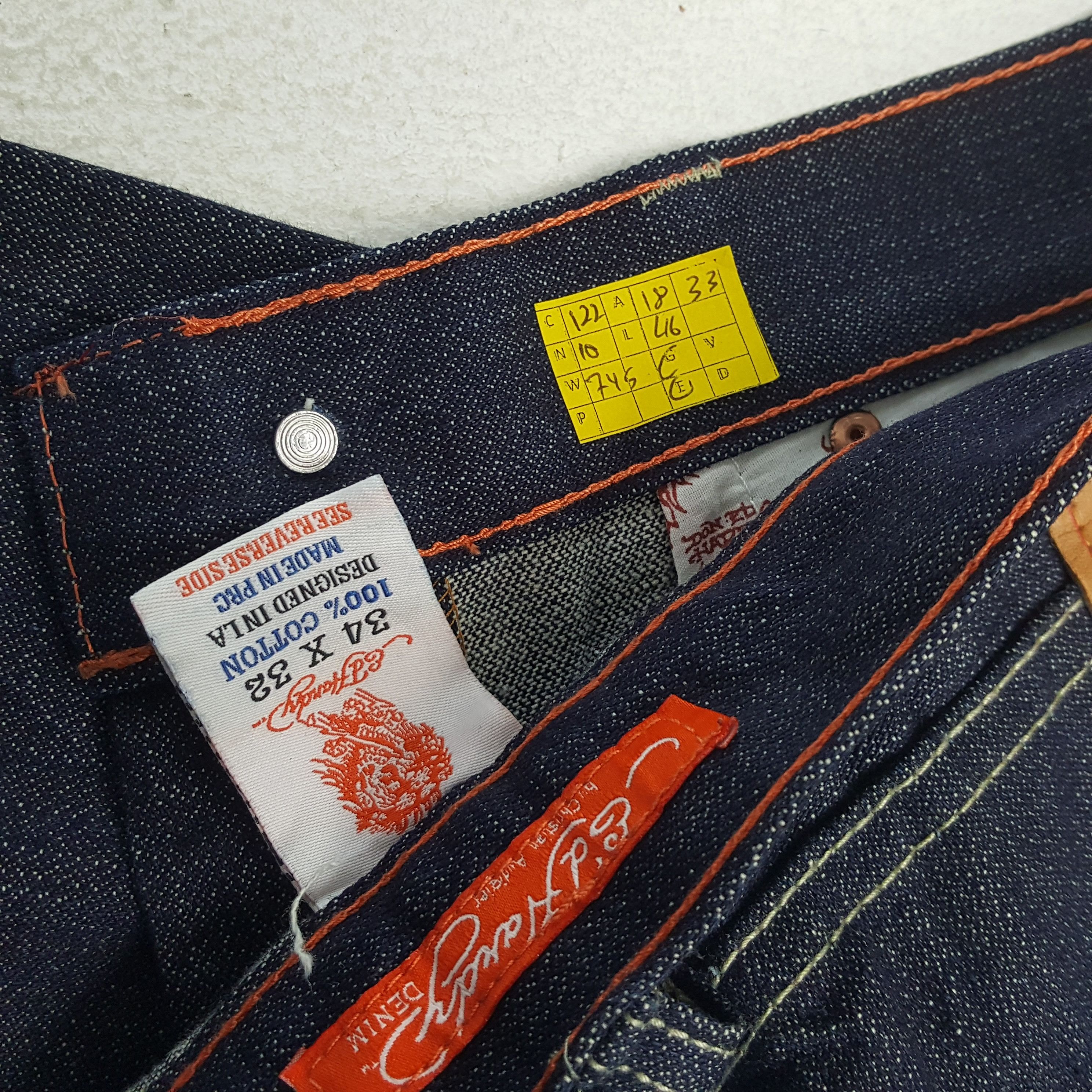 Christian Audigier × Ed Hardy × Vintage Vintage ED HARDY By Christian Audigier Designer Style Jeans Size US 36 / EU 52 - 13 Thumbnail