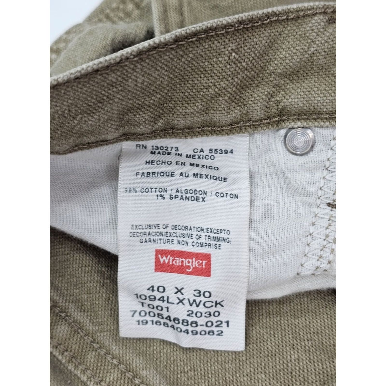Wrangler Wrangler Five Star Carpenter Jeans Men 40x30 Beige Tan Straight Jeans Men's 40x30 Regular Beige Stars Vintage No Size US 40 / EU 56 - 6 Thumbnail